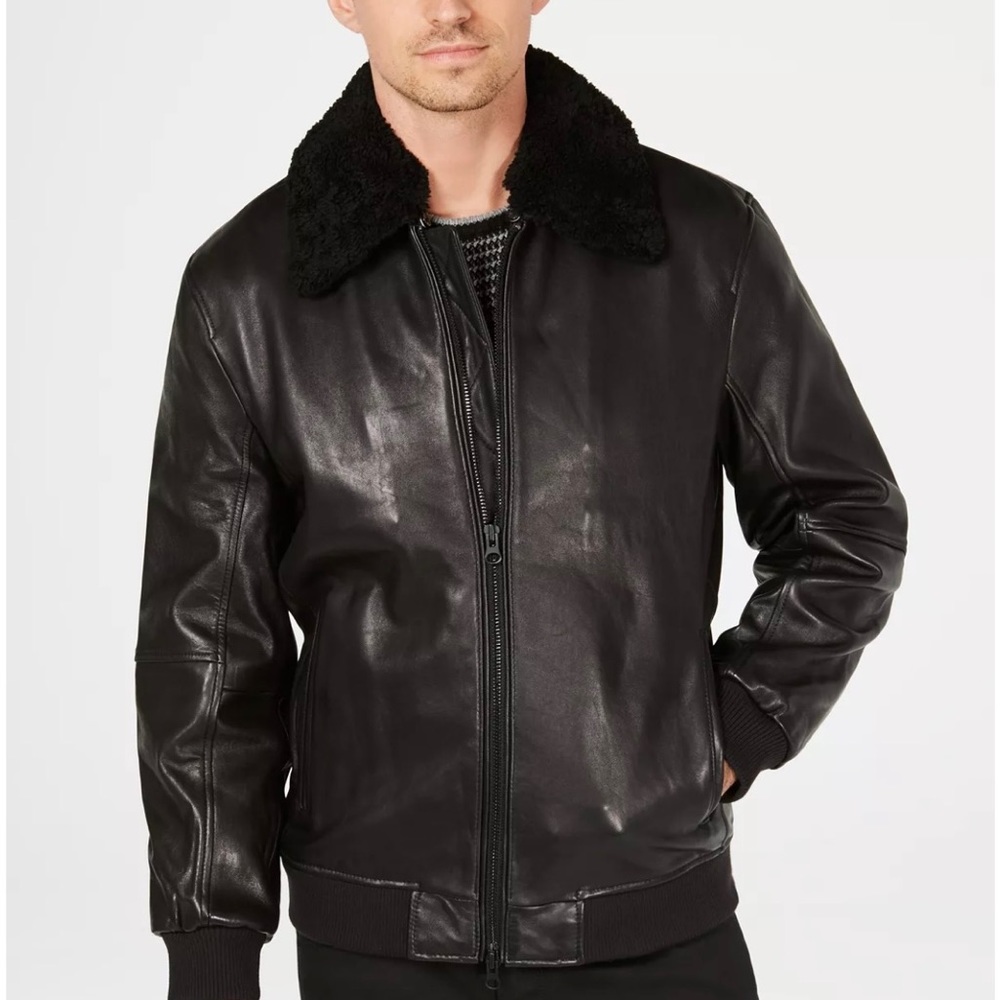 NWT Kenneth Cole Leather Jacket